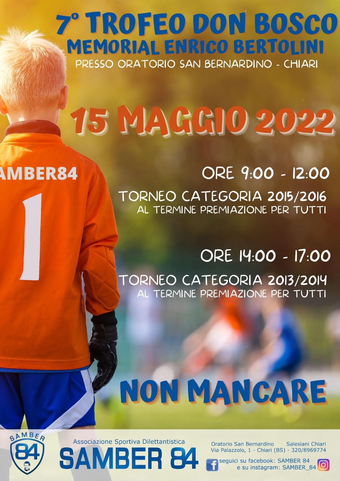 Torneo di calcio riservato alle annate 2013/2014/2015/2016